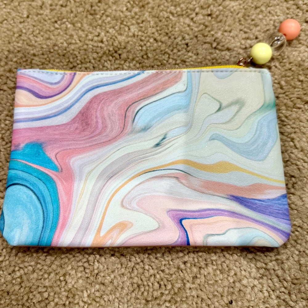 Ipsy Marbled Makeup Bag Toiletry Bag Pencil Pouch Trap Sack